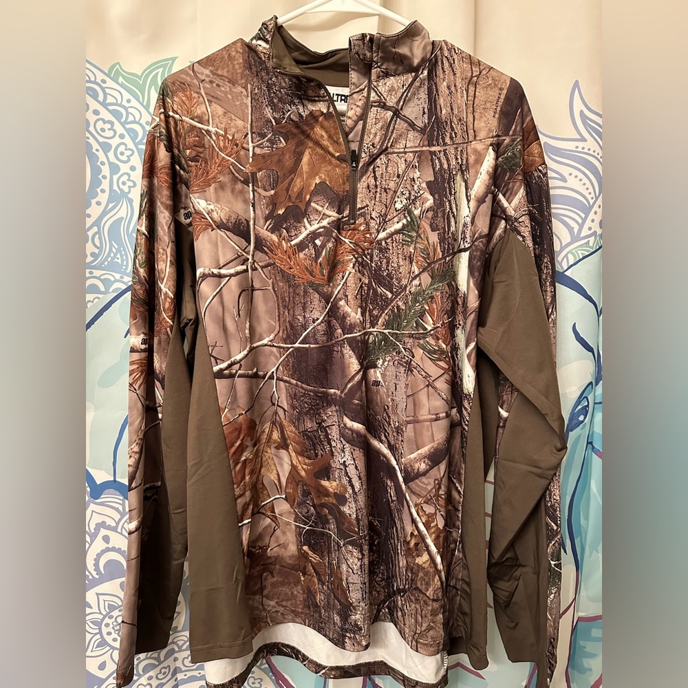 Real Tree long sleeve quarter zip thermal base layer XL